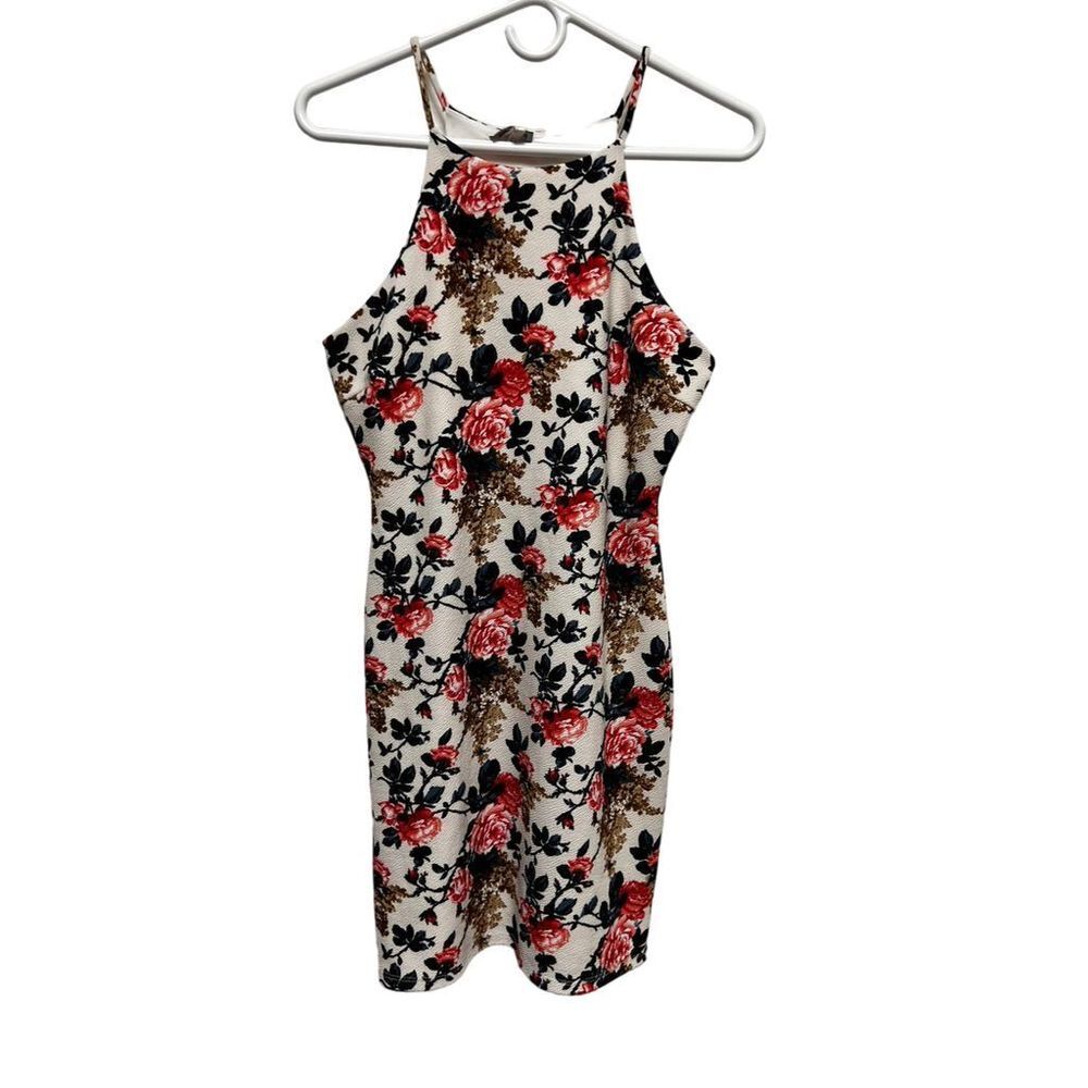 Fashion Magazine Girls Size L‎ Dress White Floral Spaghetti Strap spring AQM-B